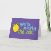 u bent de beste citroenpun kawaii kaart (Voorkant)