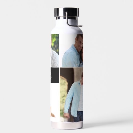 U bent de beste Custom 4 foto's herinneringen Waterfles (Links)