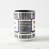 U bent de beste geïnspireerde gestreept persoon mok (Midden)