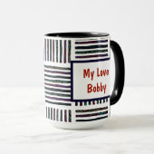 U bent de beste geïnspireerde gestreept persoon mok (Voorkant rechts)