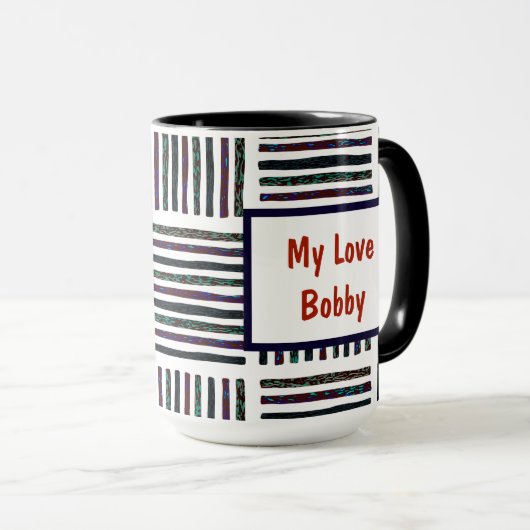 U bent de beste geïnspireerde gestreept persoon mok (Voorkant rechts)