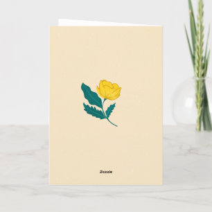 U bent de beste handgeschreven bloemstuk Dank u Bedankkaart