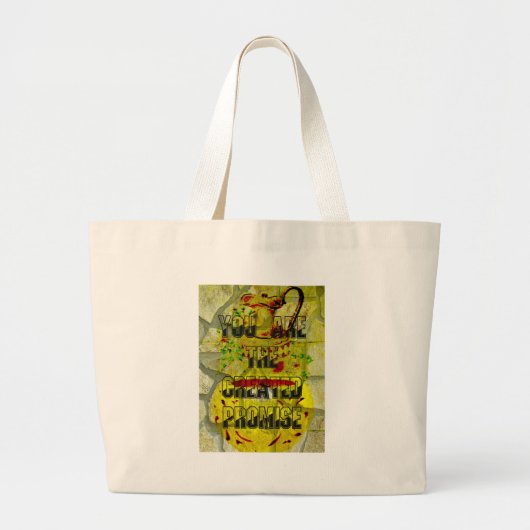 U bent de gecreeerde belofte grote tote bag (Voorkant)