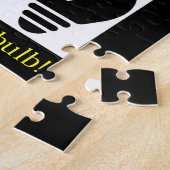 U bent de helderste  lamp: zwart 003 legpuzzel (Zijkant)