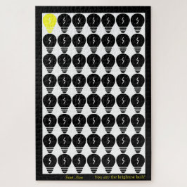 U bent de helderste  lamp: zwart 003 legpuzzel