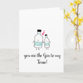 U bent de Jenever aan mijn Tonicum! Kaart (Gele Bloem)