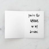 U bent de LIJKENETENDE GEEST van mijn dromen Feestdagen Kaart (Binnen)