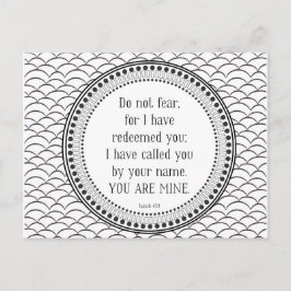 U bent de mijne, zwart-witte scriptie briefkaart