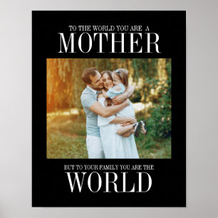 U bent de Moederdag foto van de Wereld Poster