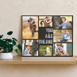 U bent de One 7 Photo Collage Black Canvas Afdruk<br><div class="desc">Afbeelding verpakt canvas dat u kunt personaliseren met 7 van uw favoriete foto's. De sjabloon is opstelling klaar voor u om uw foto's toe te voegen, die met de klok mee van de bovenkant links werken. Uw foto's worden geplaatst tegen een moderne, minimalistische zwarte achtergrond. De tekst leest "u bent"in...</div>