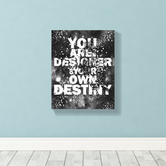 U bent de ontwerper van uw eigen bestemming canvas afdruk (Insitu (Houten vloer))