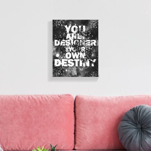 U bent de ontwerper van uw eigen bestemming canvas afdruk (Insitu (Woonkamer))