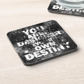 U bent de ontwerper van uw eigen bestemming drankjes onderzetter (Linkerzijde)