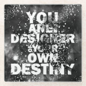 U bent de ontwerper van uw eigen bestemming glazen onderzetter (Voorkant)