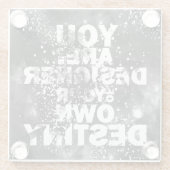 U bent de ontwerper van uw eigen bestemming glazen onderzetter (Achterkant)