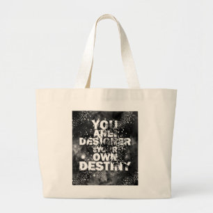 U bent de ontwerper van uw eigen bestemming grote tote bag