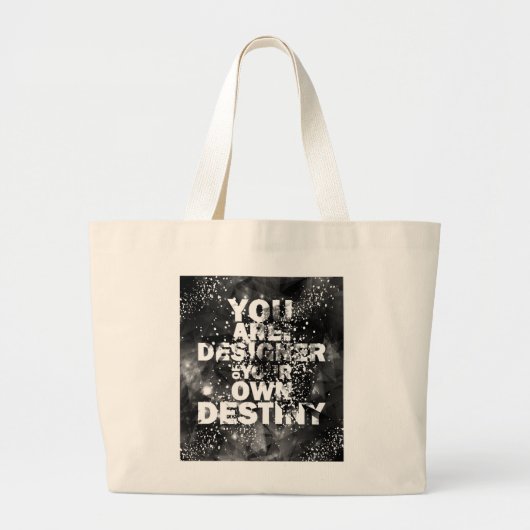 U bent de ontwerper van uw eigen bestemming grote tote bag (Voorkant)
