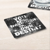 U bent de ontwerper van uw eigen bestemming kartonnen onderzetters (Schuin)