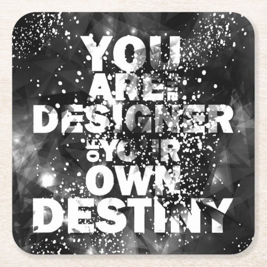 U bent de ontwerper van uw eigen bestemming kartonnen onderzetters (Voorkant)