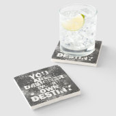 U bent de ontwerper van uw eigen bestemming stenen onderzetter (Zijkant)