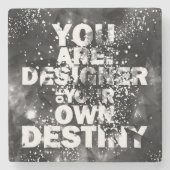 U bent de ontwerper van uw eigen bestemming stenen onderzetter (Voorkant)