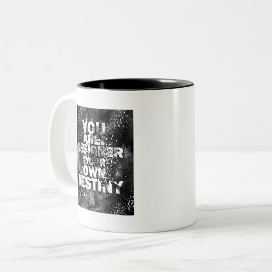 U bent de ontwerper van uw eigen bestemming tweekleurige koffiemok (Voorkant links)