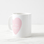 U bent de perfecte Waterverf witte roze Koffiemok (Voorkant links)