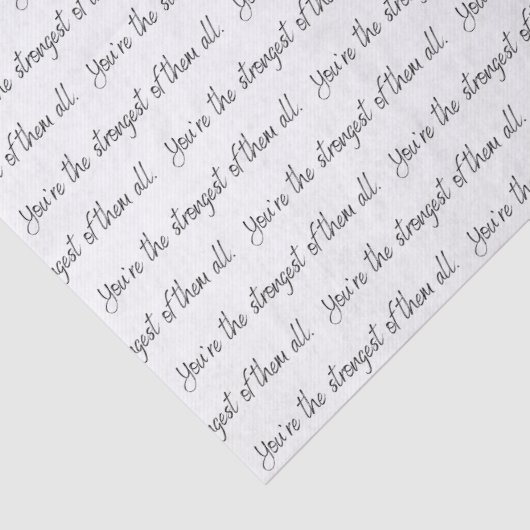 U bent de sterkste weefselkrant tissuepapier (Detail)