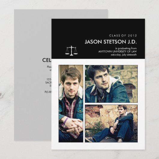 U bent de Uitnodiging van het Afstuderen van de We (Voorkant / Achterkant)