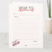 U bent de Worth It/Planner/Self-Care Kaart (Achterkant)