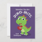 U bent Dino-Mite Dinosaur Classroom Valentijnse Notitiekaartje (Voorkant)