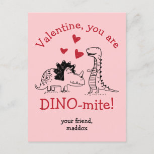 U bent Dinosaur Valentijn Briefkaart