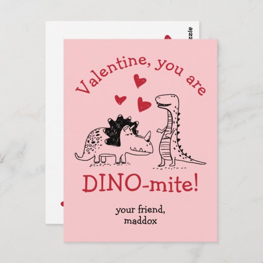 U bent Dinosaur Valentijn Briefkaart (Voorkant / Achterkant)