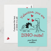 U bent Dinosaur Valentijn Briefkaart (Voorkant / Achterkant)