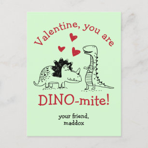 U bent Dinosaur Valentijn Briefkaart