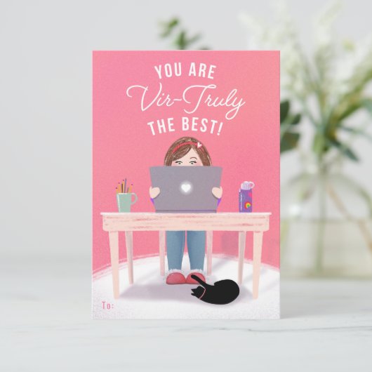 U bent echt de beste klaslokaalValentijn Kaart (Staand voorkant)