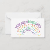 U bent een A-Maze-Ing Valentijn Notitiekaartje (Voorkant)