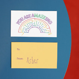 U bent een A-Maze-Ing Valentijn Notitiekaartje