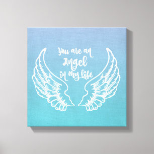 U bent een Angel Quote Canvas Afdruk