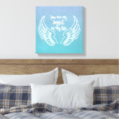 U bent een Angel Quote Canvas Afdruk (Insitu (Slaapkamer))