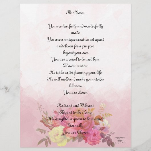 U bent een Briefpapier van de Ontwerper Origineel  (Achterkant)