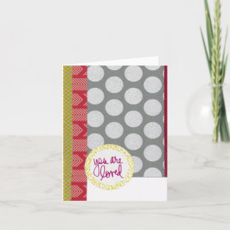 U bent een geliefde 4" x 5,6" gevouwen Kaart