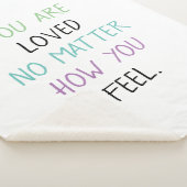 U bent een geliefde mandje sherpa deken (3/4)