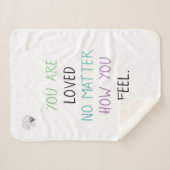 U bent een geliefde mandje sherpa deken (Voorkant (horizontaal))