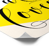 U bent een geliefde moderne kalligrafie | ABSTRACT Poster (Hoek)