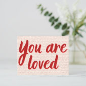 U bent een geliefde Platonische Valentijn Briefkaart (Staand voorkant)