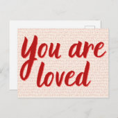 U bent een geliefde Platonische Valentijn Briefkaart (Voorkant / Achterkant)