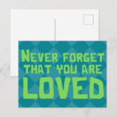 U bent een geliefde Platonische Valentijn Briefkaart (Voorkant / Achterkant)