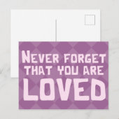 U bent een geliefde Platonische Valentijn Briefkaart (Voorkant / Achterkant)