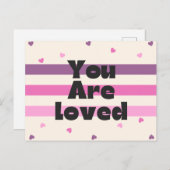 U bent een geliefde Platonische Valentijn Briefkaart (Voorkant / Achterkant)